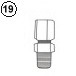 Jaco Fitting 1042 Male Connector 1/4" x 1/8" (06001)