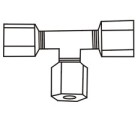 Jaco Fitting 70-4 Union Tee 1/4" (06036)