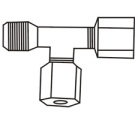 Jaco Fitting 7544 Male Run Tee 1/4" x 1/4" (06038)